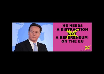 HE NEEDS X NOT AN EU REFERENDUM