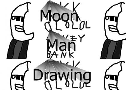 Moon Man Drawing