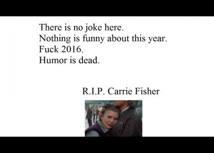 Carrie Fisher is dead.