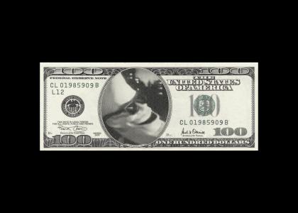 Moon Man is a 100 dollar bill