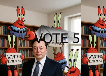 Mr Krabs and Elon Musk do the chicken dance