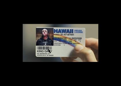 Gary King's new license