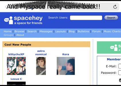 Myspace is back! (spacehey.com)