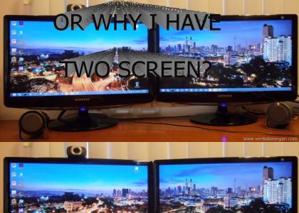 Why I have two screen?