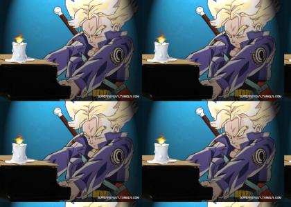 Trunks plays the piano