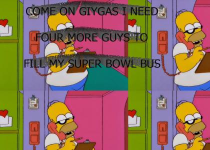 come on giygas i need four people guys to fill my super bowl bus