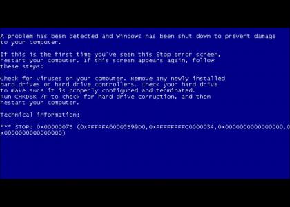 Blue Screens are a Mad World