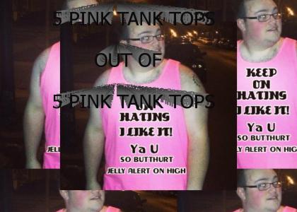 "5 Pink Tank tops out of 5 Pink Tank Tops! A +++ "