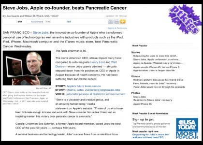 PTKFGS: Steve Jobs Cured!