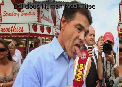 Politicians eating weiners