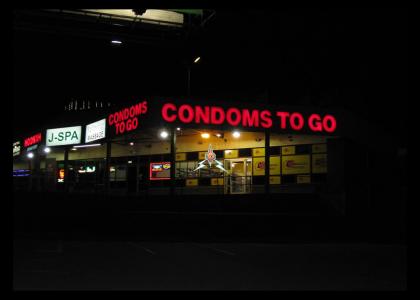 rotom gets condoms to go