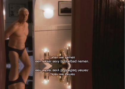Nice Sexy Bubblebath with Leslie Nielsen